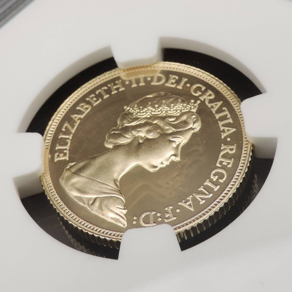 NGC社最高鑑定☆1988年イギリス 1/2ソブリン プルーフ金貨☆PF70UC