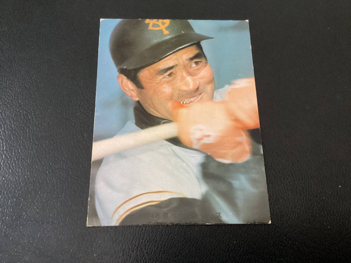 良品　カルビー74年　長(zhǎng)島（巨人）No.6　プロ野球カード