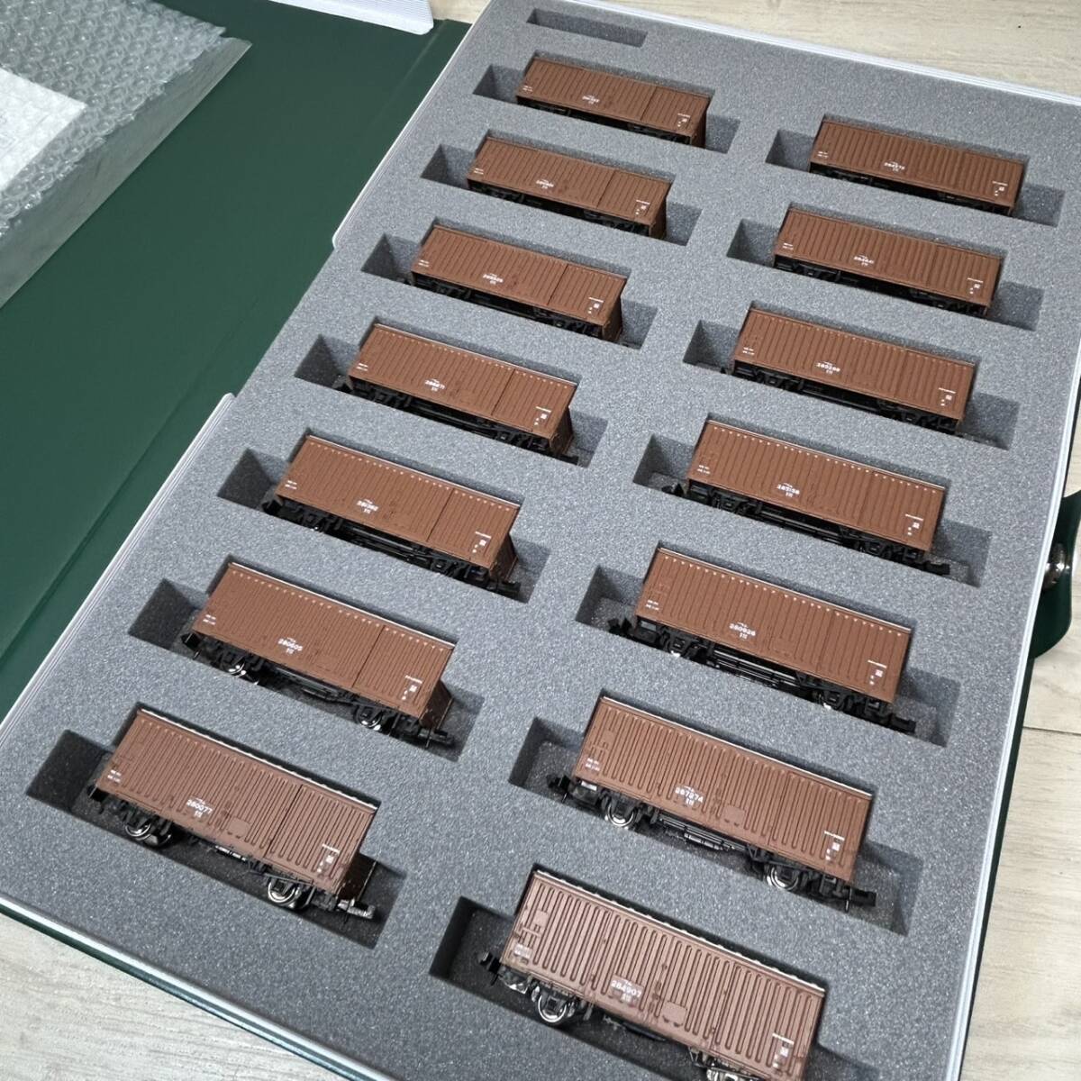 【YH-2565】未使用品 KATO カトー Nゲージ 10-1738 ワム80000(280000) 14両セット 列車 電車 おもちゃ 箱付き