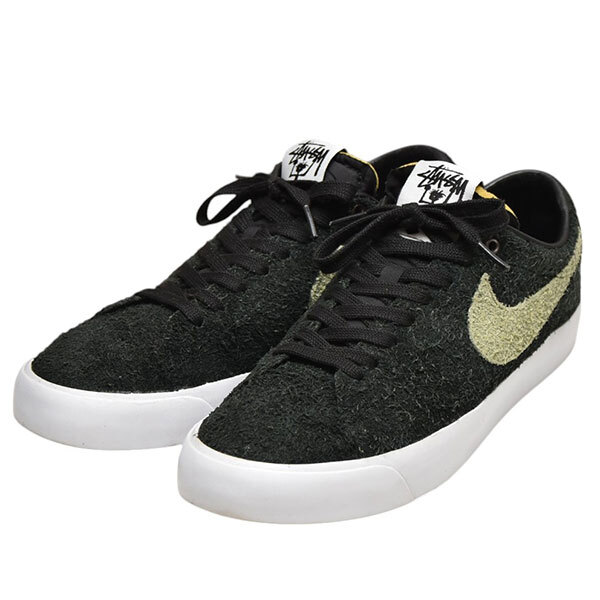 STÜSSY × TERPS × SB ZOOM BLAZER LOW BQ6449-001 (ブラック/パームグリーン)
