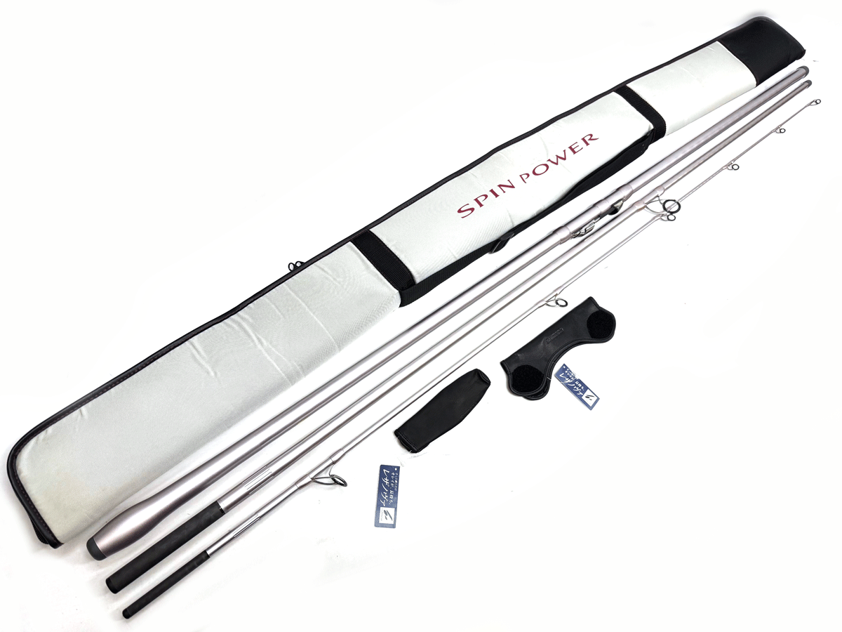 ★超美品★ シマノ 11スピンパワー 385CX 并継 SHIMANO SPINPOWER 投げ竿 JAPAN 検 AX BX FX DX ツインパワー キススペシャル プロサーフ