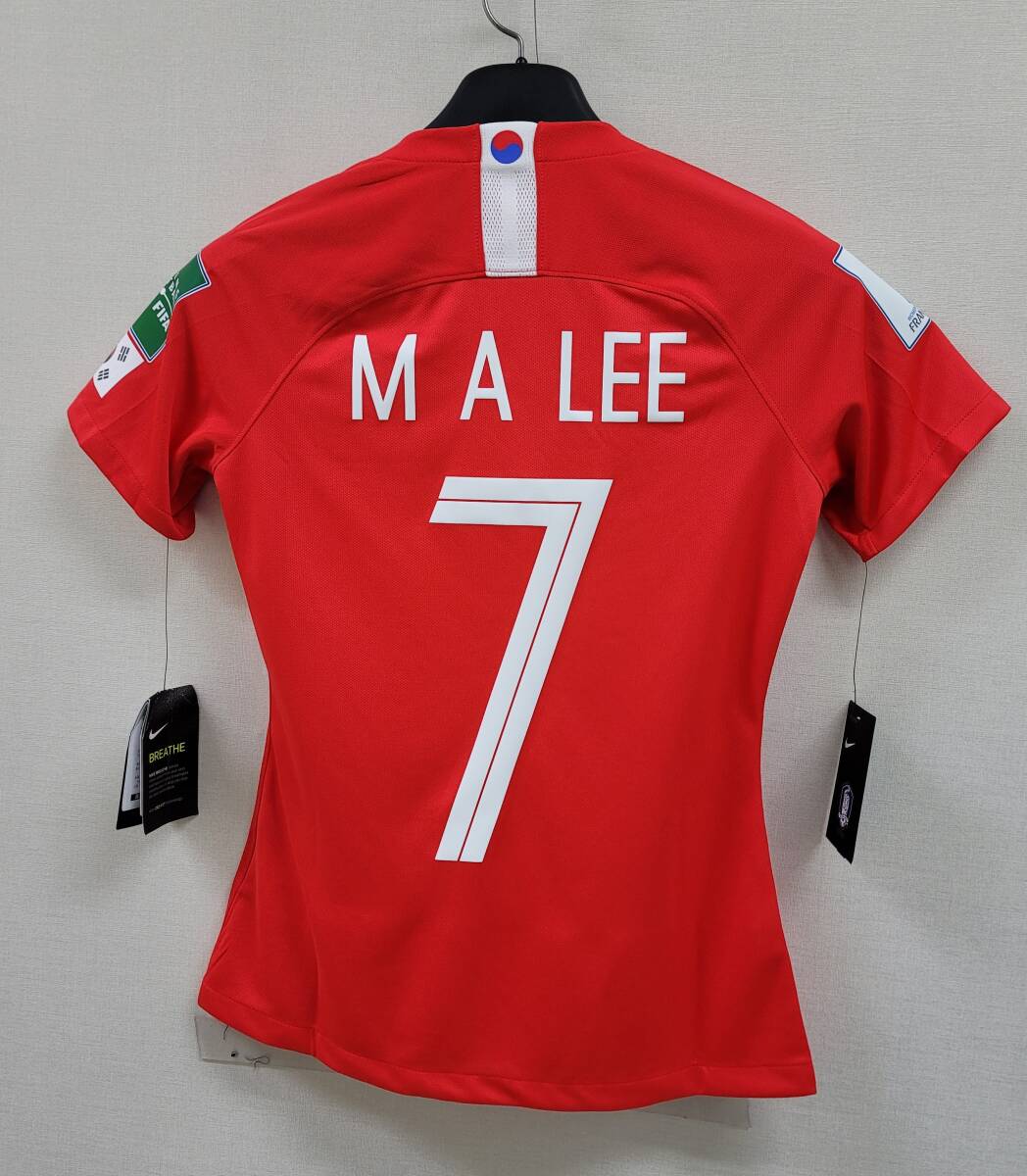 18-19 韓國女子代表(H)＃7 李 珉娥 イ?ミナ Lee Mina 半袖 nike 2019WorldCup仕様 M