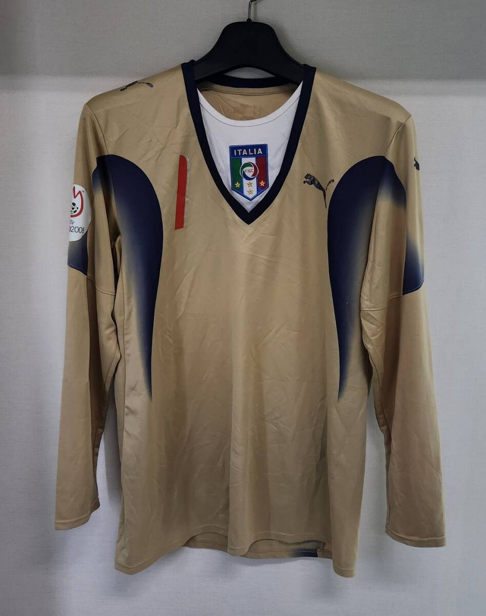 2007 イタリアGK(H)＃1 ブッフォン Buffon 長袖 Euro 2008予選仕様 PUMA XL