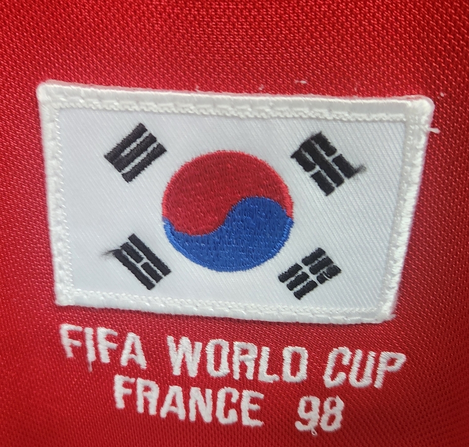 98W杯 韓國(guó) Korea KFA(H)＃20 洪明甫(ホン?ミョンボ) M B HONG nike正規(guī) 1998 WC仕様 L