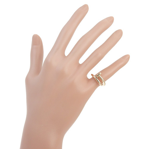 【保証書付】 CARTIER(カルティエ) ジュスト アン クル リング B4092500 K18 ピンクゴールド PG 指輪 8(48)號 40803002423【アラモード】