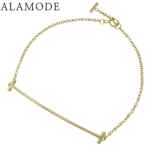 TIFFANY&Co.(ティファニー) スマイルブレスレット K18 イエローゴールド YG ブレスレット レディース 40802129429【アラモード】【ES】
