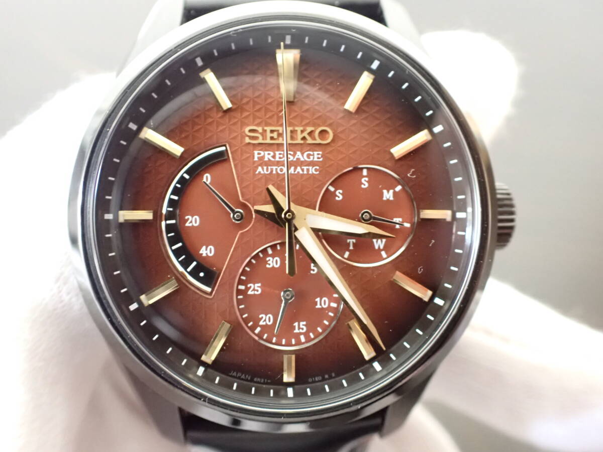 SEIKO セイコー プレザージュ 十三代目市川團(tuán)十郎襲名記念限定モデル SARW063 6R21-01J0 2000本限定 自動(dòng)巻き 激安１円スタート