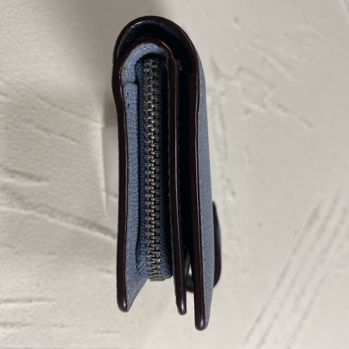 COACH コーチ 二つ折り財(cái)布　ミストブルーL字ファスナーコインケース F11484 ウォレット 小銭入れ