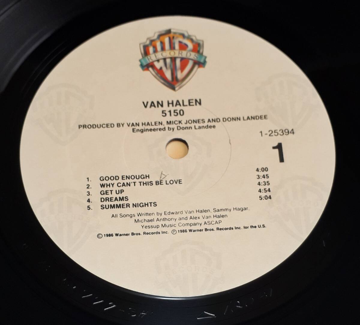 VAN HALEN / 5150 US запись 9 25394-1