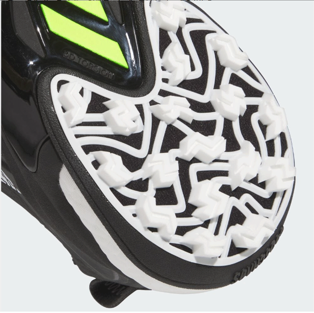 новый товар # Adidas #2024.7# код Chaos -25- шиповки отсутствует #IF3270# core черный | foot одежда - белый |rusido лимон #28.5CM# стандартный