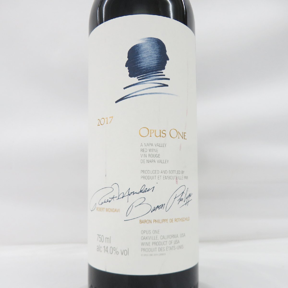 オーパスワン Opus One 2017 赤ワイン （未開栓・箱なし）