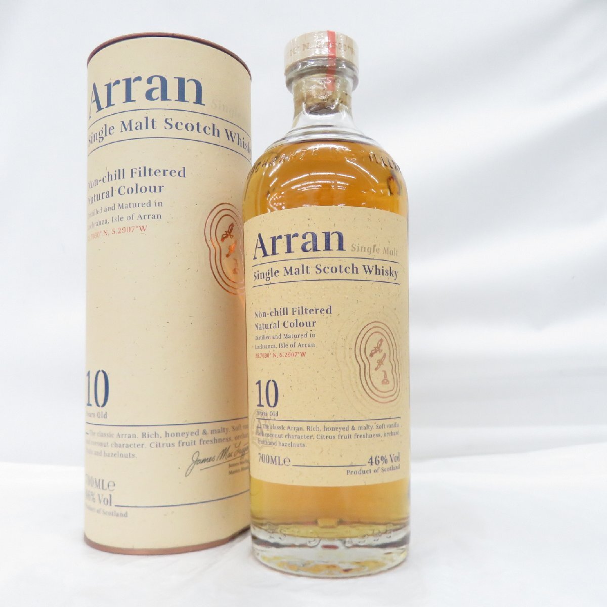 未開栓】Arran アラン 10年 シングルモルト ウイスキー 700ml 46