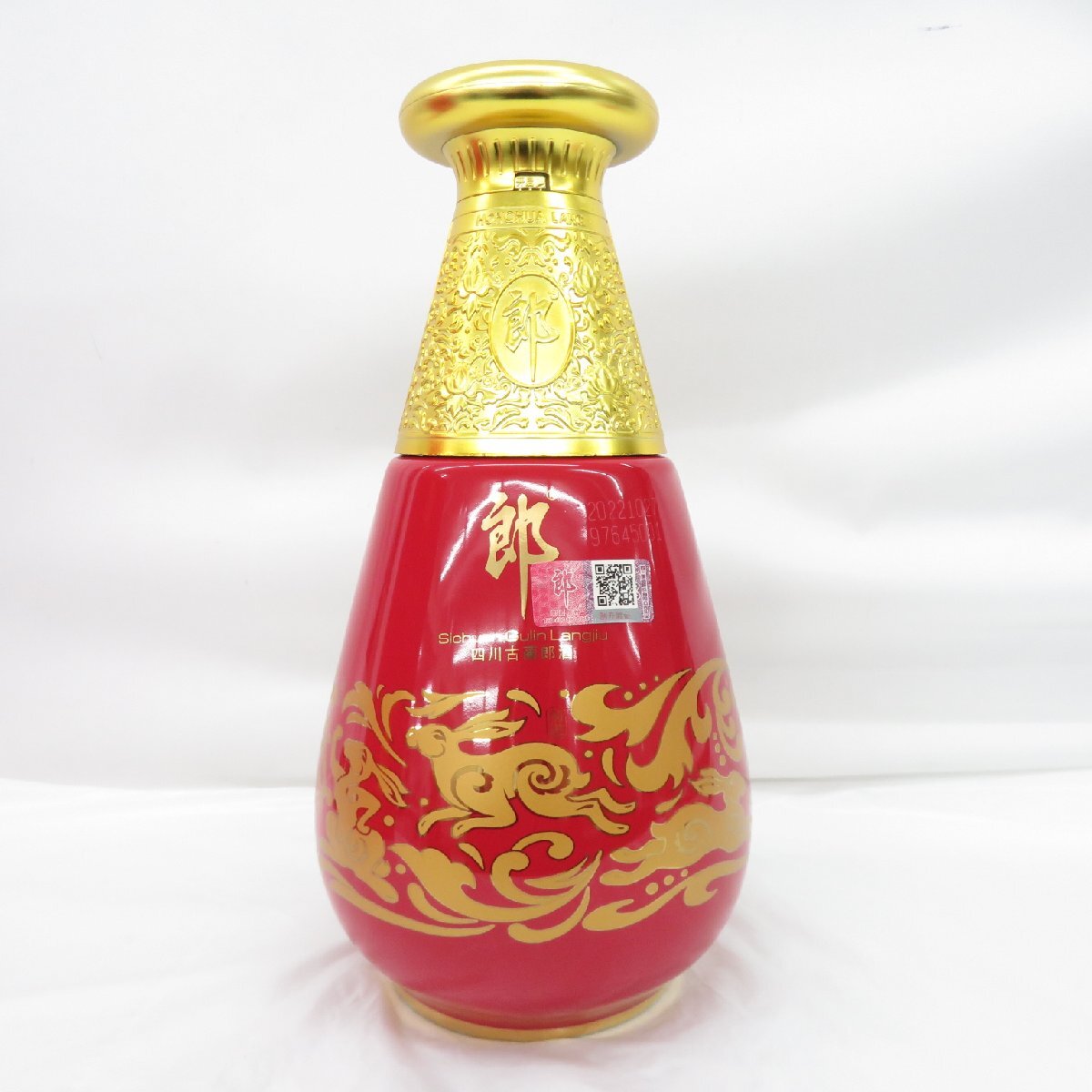 激安挑戦！！ 750ml 中国酒 2023 紅十五 未開栓】紅花郎 53% 箱/冊子 1422g その他