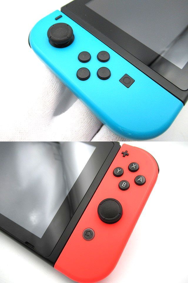 * nintendo Nintendo Switch Nintendo переключатель корпус игра машина HAC-001 2018 год производства neon голубой / neon красный б/у с некоторыми замечаниями Junk *