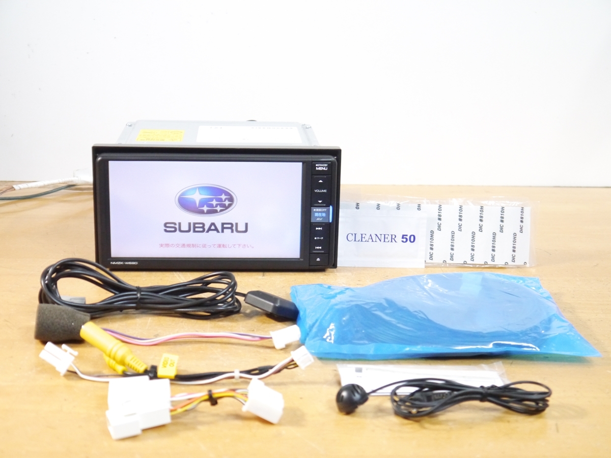 【0510】 NMZK-W69D 2019年制 タッチパネル新品 未使用アンテナ付 スバル純正メモリーナビ Bluetooth/フルセグ/USB/DVD/SD