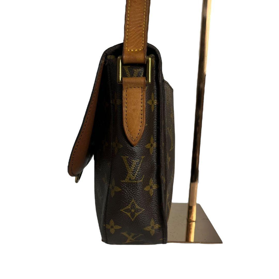 【鑑定済】ルイヴィトン　LOUIS VUITTON サンクルーGM　サンクルー　モノグラム　ショルダーバッグ　ブラウン 茶色　茶　正規品