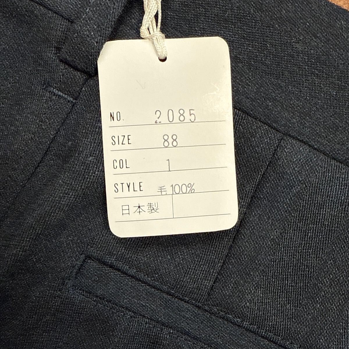 新品☆未使用 W88cm グレー系 艶感 メンズパンツ ゴルフパンツ カジュアルパンツ メンズスラックス ゴルフウェア GOLF スラックス 2タック_画像8