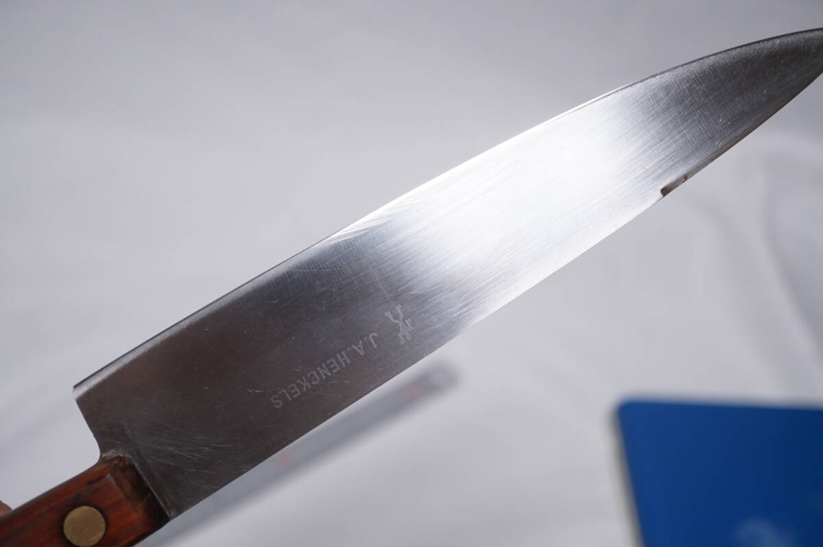 【クオ5】　ヘンケルス　ステンレス　牛刀　刃渡り約202mm　研ぎ済み　【送料￥185】