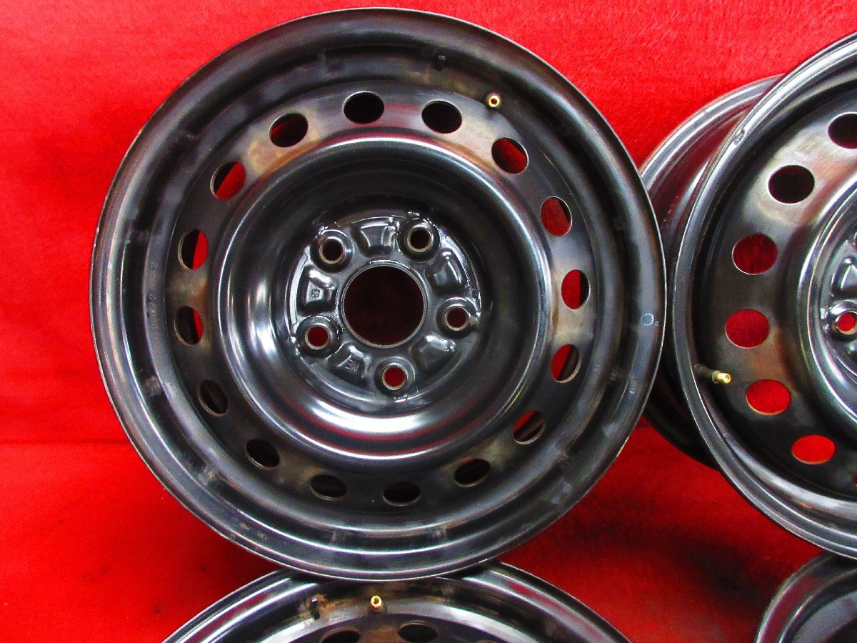 スチール ホイール 4本 トヨタ 純正 ノア ヴォクシー 15×6J 5穴 114.3 +48 ハブ60 アイシス クラウン イプサム エスティマ等◆51548H L-2_画像2