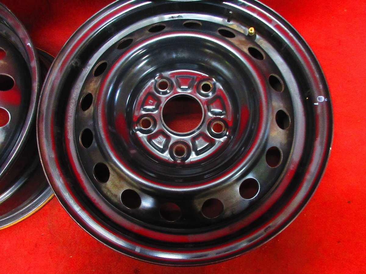 スチール ホイール 4本 トヨタ 純正 ノア ヴォクシー 15×6J 5穴 114.3 +48 ハブ60 アイシス クラウン イプサム エスティマ等◆51548H L-2_画像5