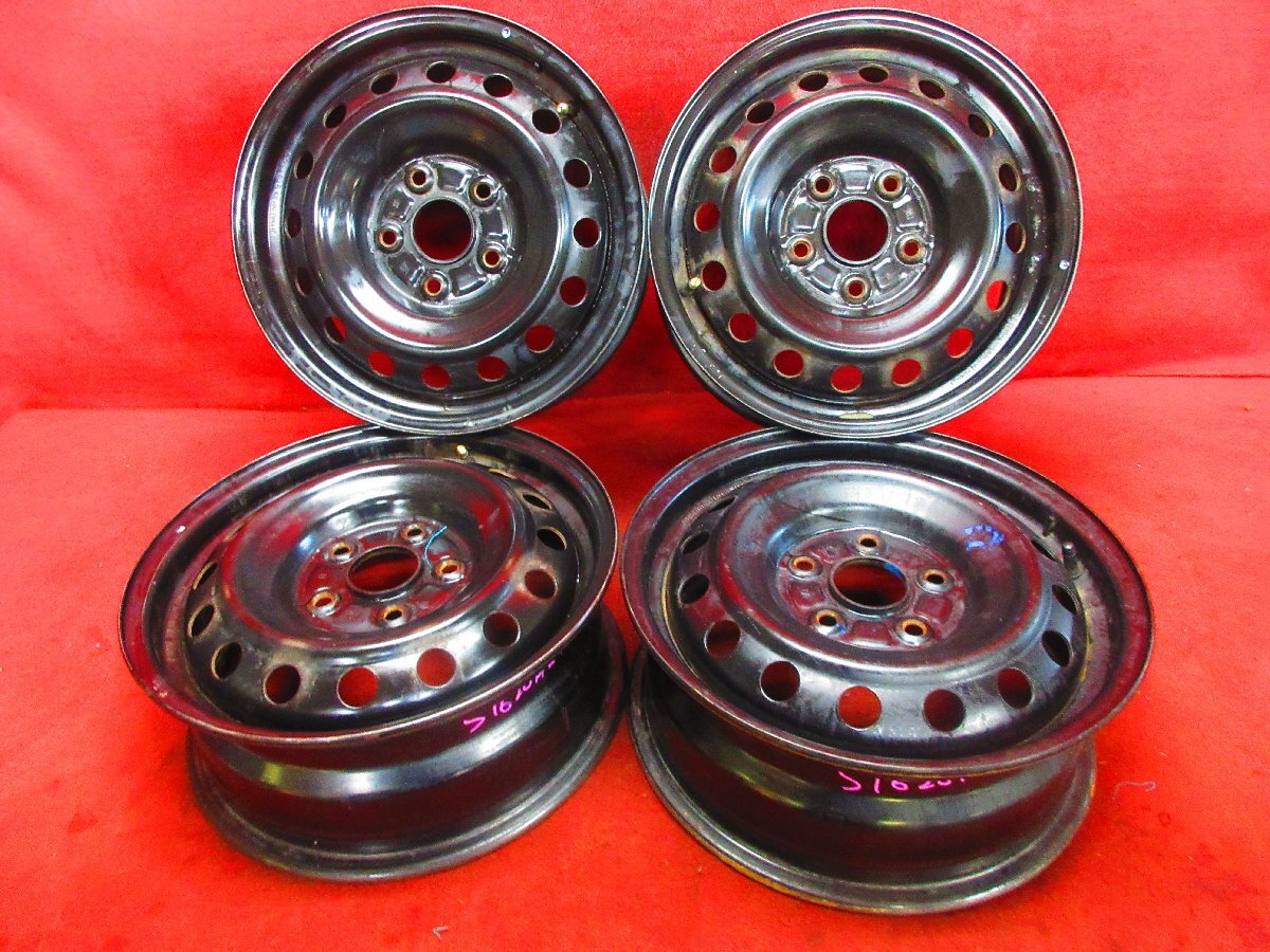 スチール ホイール 4本 トヨタ ヴォクシー ノア 60系 70系 80系 純正 15×6J 5穴 PCD 114.3 +50 ハブ径 60◆51620H-O3_画像1