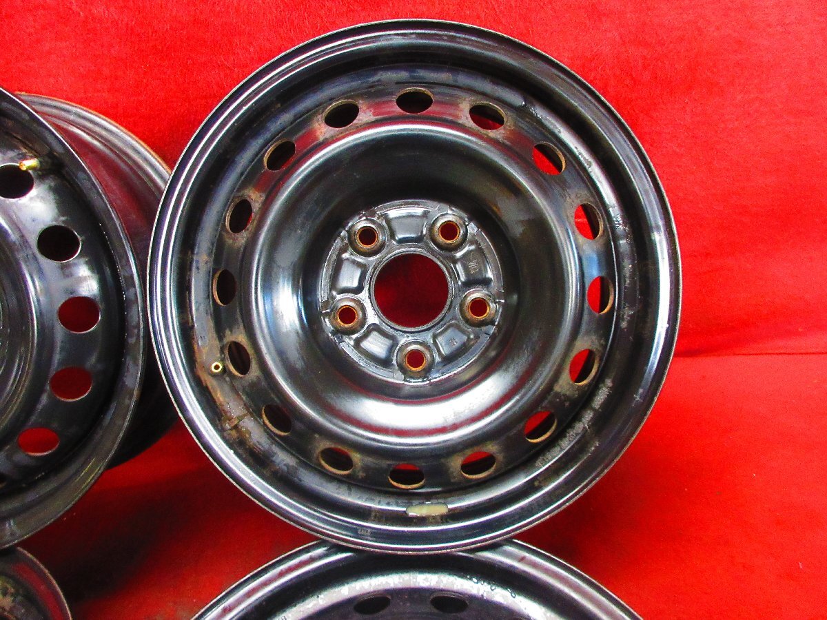 スチール ホイール 4本 トヨタ ヴォクシー ノア 60系 70系 80系 純正 15×6J 5穴 PCD 114.3 +50 ハブ径 60◆51620H-O3_画像3