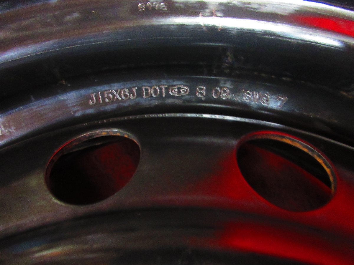 スチール ホイール 4本 トヨタ ヴォクシー ノア 60系 70系 80系 純正 15×6J 5穴 PCD 114.3 +50 ハブ径 60◆51620H-O3_画像7