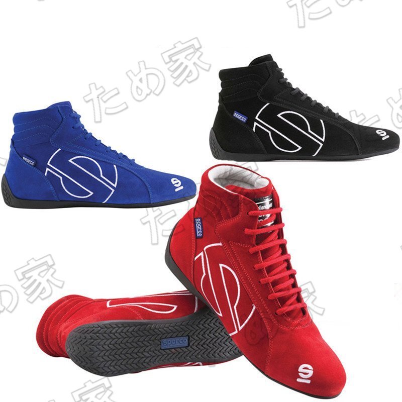 新品 SPARCO レーシングシューズ F1 カート用レーシングシューズ ミドルハイカートドリフトレーシングシューズ 耐燃性 3色選択