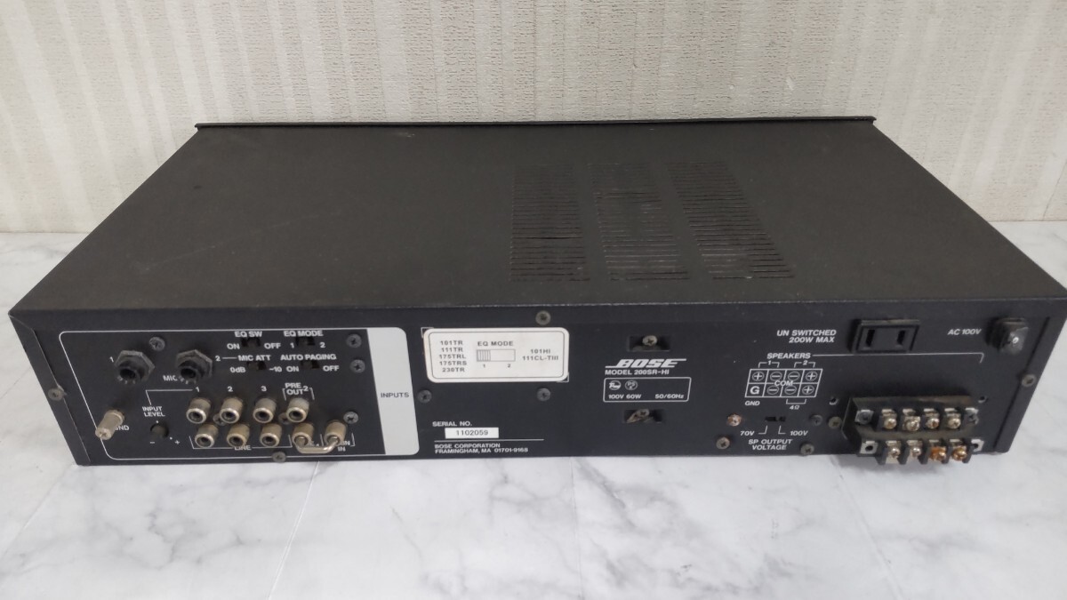 S2715 BOSE / Powered миксер /200SR-HI/ усилитель / Bose работоспособность не проверялась текущее состояние товар JUNK