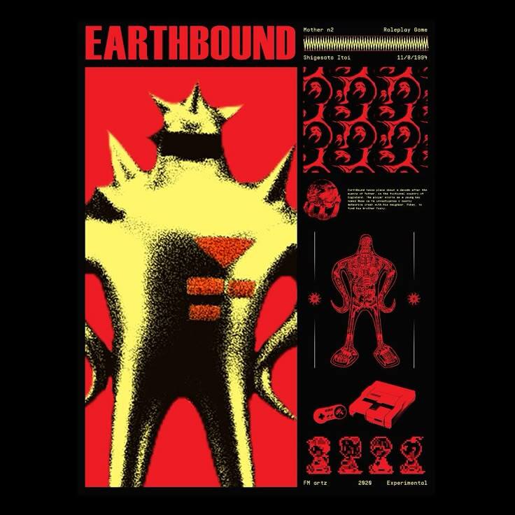 [ футболка ] EARTHBOUND STARMAN SF Star man MOTHER2 mother 2 S|M|L|XL