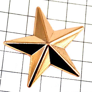 ピンバッジ・スター星ゴールド金色◆フランス限定ピンズ◆レアなヴィンテージものピンバッチ_画像1