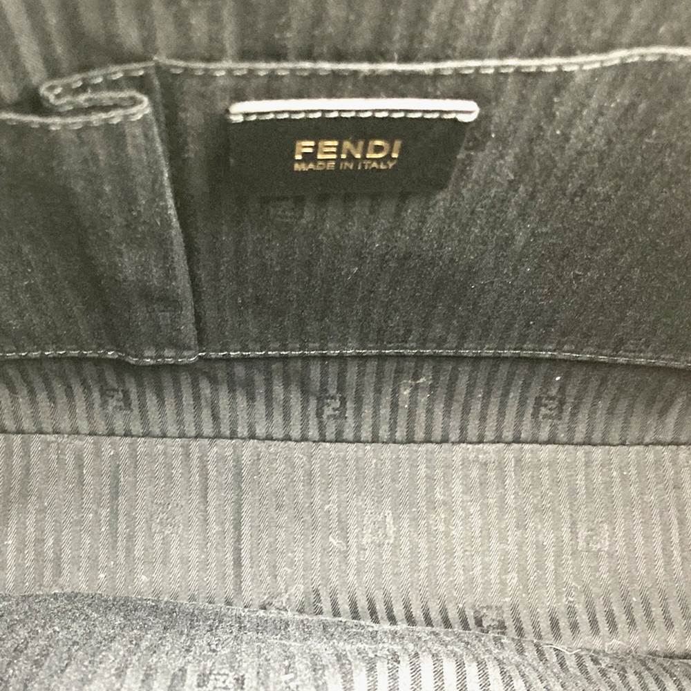 FENDI フェンディ 8BH250 トゥージュール 大きめA4入る ハンドバッグ ショルダーバッグ 2WAY レザー ブラック 黒 ゴールド金具 レディース