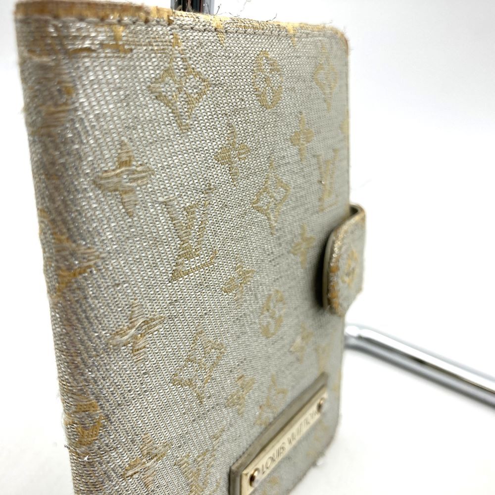 LOUIS VUITTON ルイ?ヴィトン アジェンダ?ミニ 手帳カバー カードケース シルバー モノグラム レディース メンズ ファッション小物