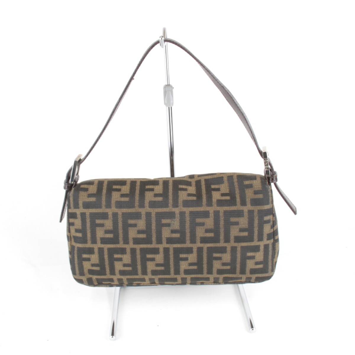  прекрасный товар [USED]FENDI Fendi Zucca man ma ковш one сумка на плечо сумка на плечо оттенок коричневого парусина женский 