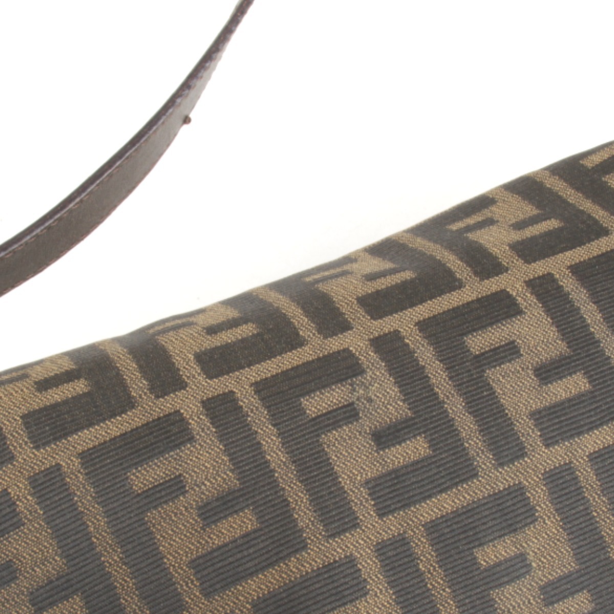  прекрасный товар [USED]FENDI Fendi Zucca man ma ковш one сумка на плечо сумка на плечо оттенок коричневого парусина женский 