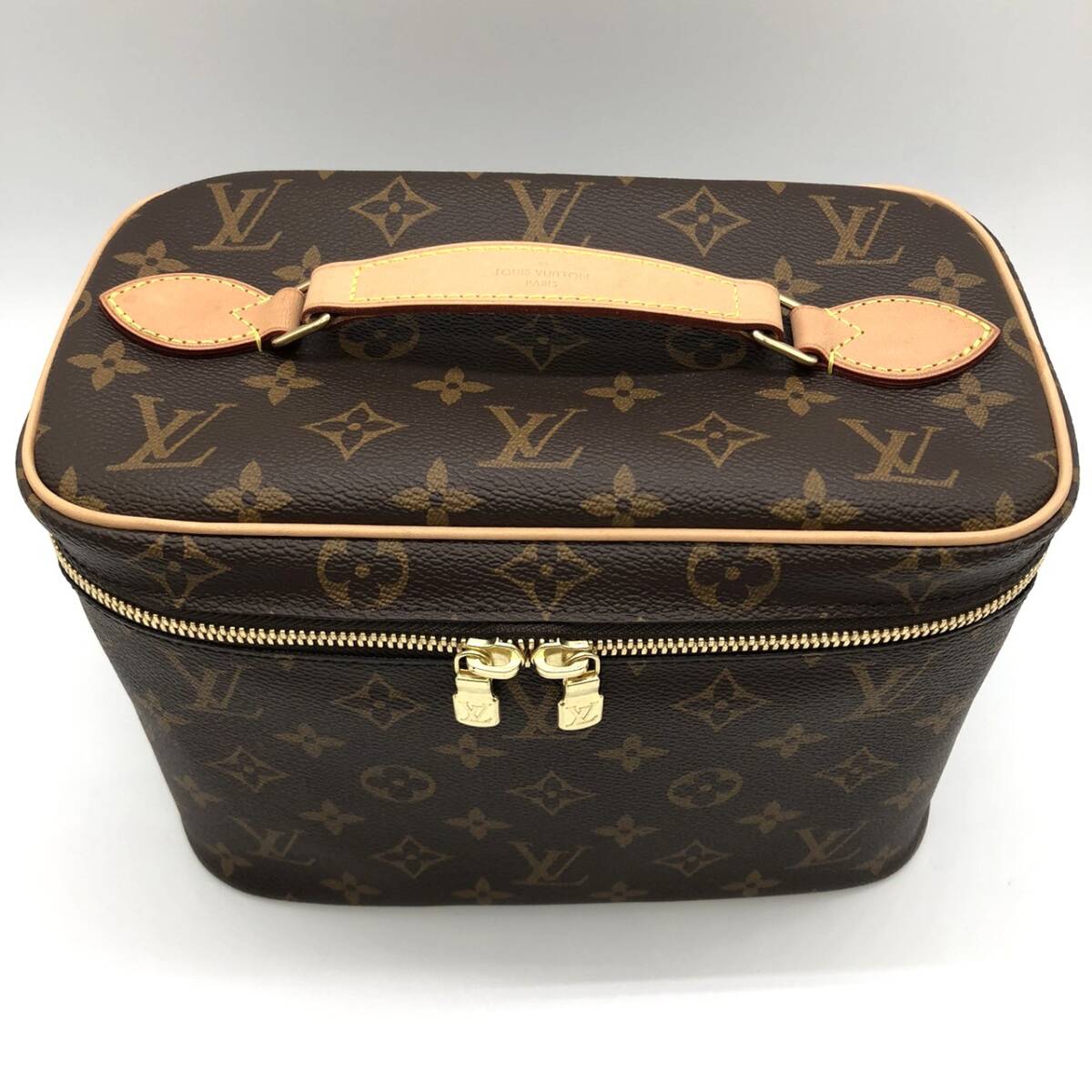 5％OFF!!!セール【6/11まで】LOUIS VUITTON ルイ?ヴィトン ニースBB M42265 バニティバッグ メイクBOX 化粧ポーチ ブラウン 茶