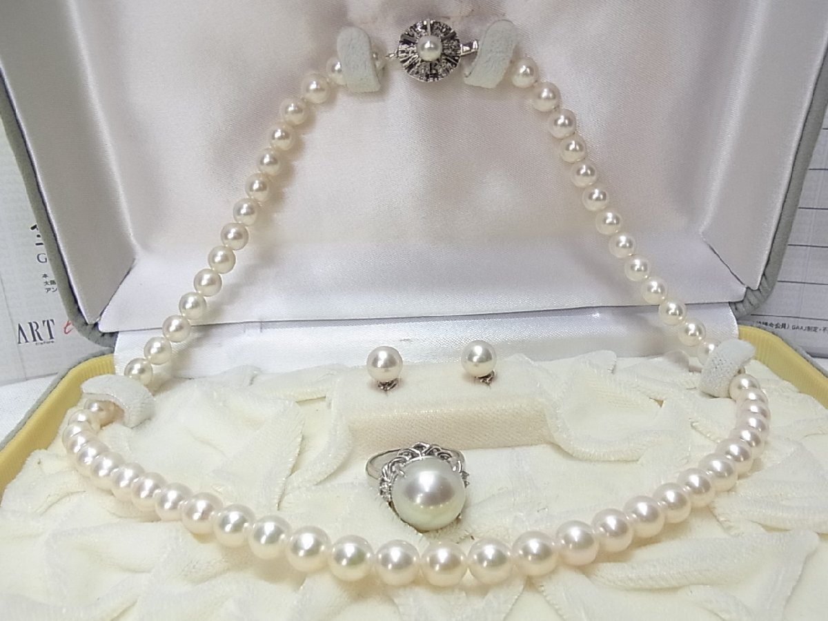 ネックレス:指輪:ピアス:指輪3點(diǎn)セット
