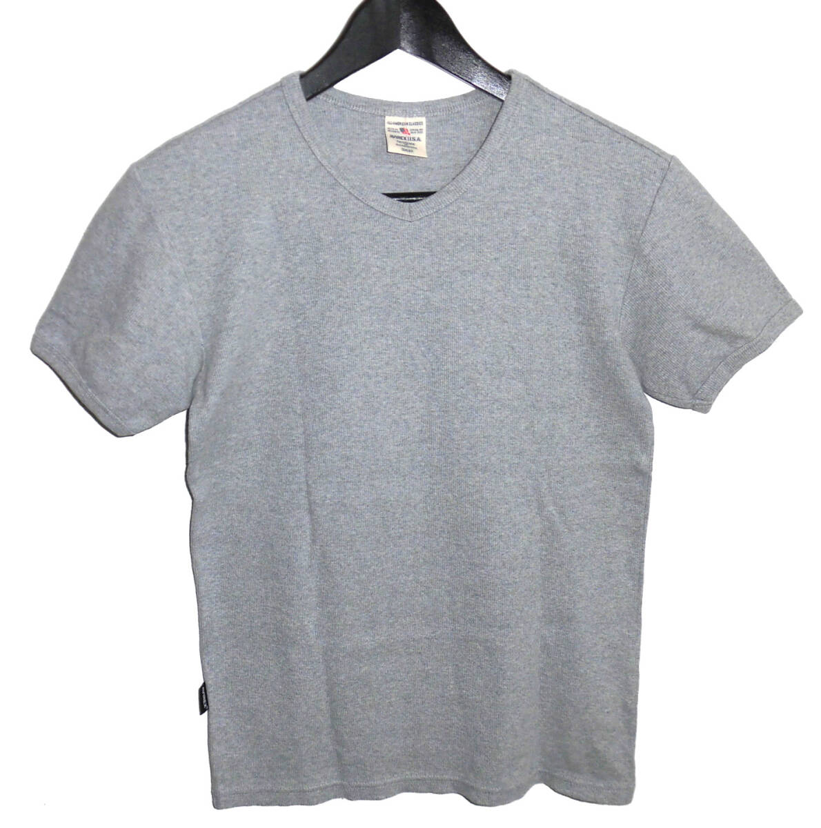 Λ美品 AVIREX DAILY S/S Tee 6143501 アビレックス デイリー リブ 半袖Tシャツ VネックTシャツ S