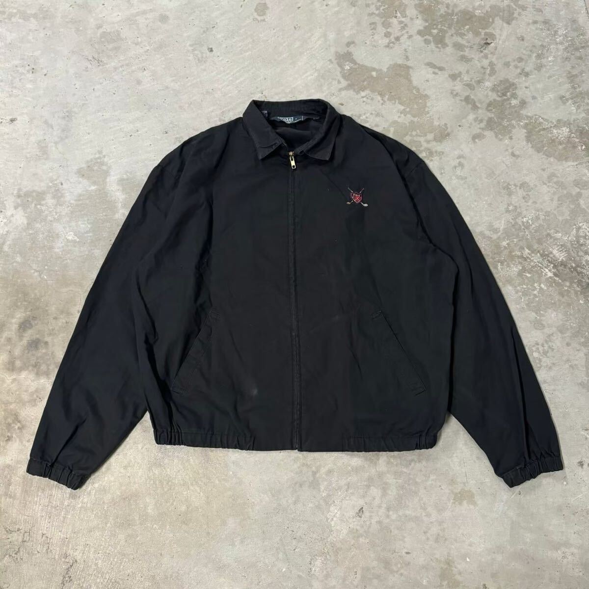 希少なブラック 90s Ralph Lauren スウィングトップ ジャケット