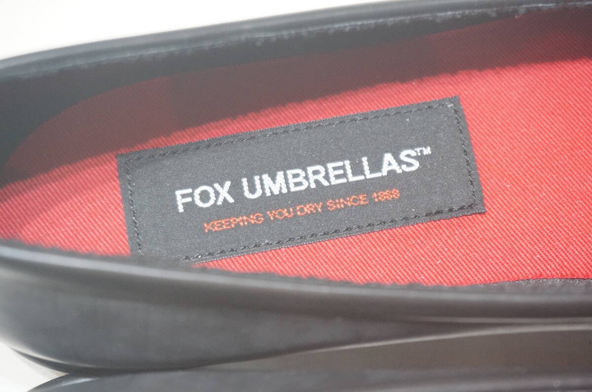 【OR22A】FOX UMBRELLAS レインシューズ レインパンプス 黒 UK5 24.0cm AW23-07W ブラック_画像6
