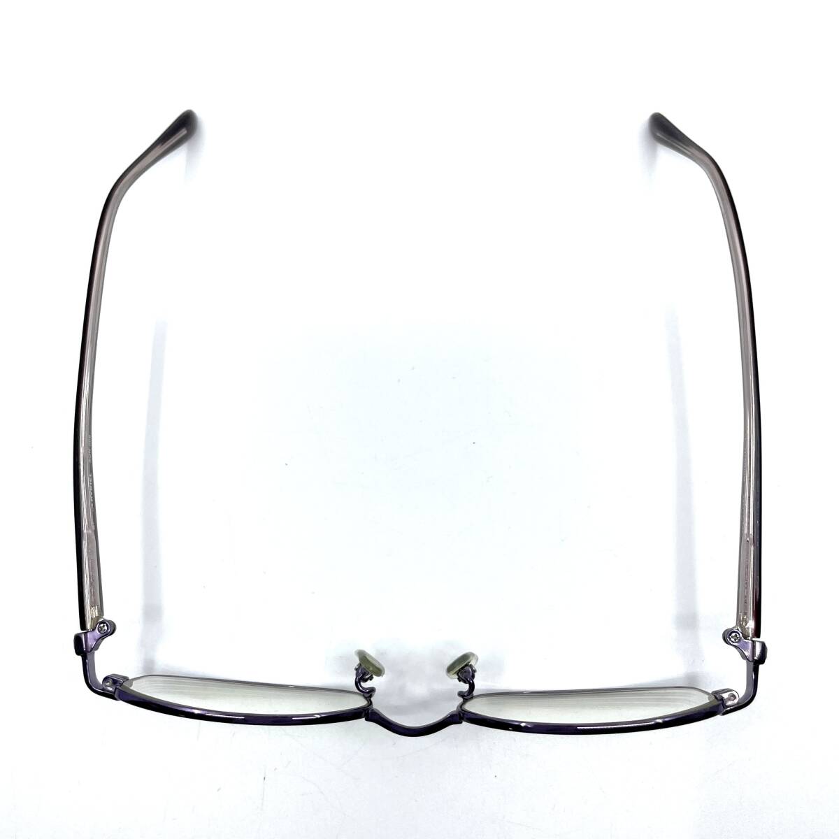 SONIA RYKIEL ソニアリキエル度入り 眼鏡 メガネフレーム フルリム フレームパープル系 つるレッドブラウン系 ラインストーン SON-009