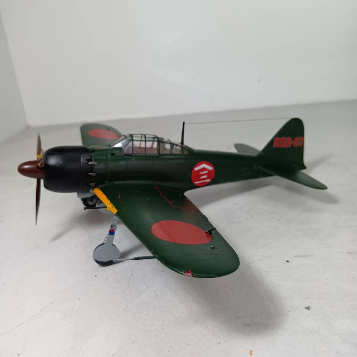  включая доставку _ hikari ателье производства _ 0 битва серии все модель 18) Hasegawa _1/48_09428_ 0 битва 52 type ._ no. 653 военно-морской флот авиация ._ битва . no. 166 полет ._ покрашен конечный продукт 