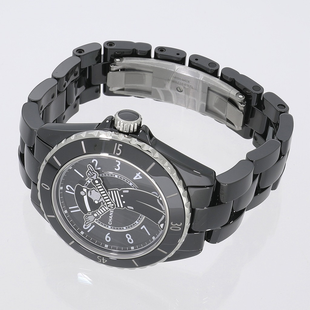 [新品]シャネル マドモアゼル J12 ラパウザ 38MM H7609 ブラック ユニセックス 送料無(wú)料 腕時(shí)計(jì)