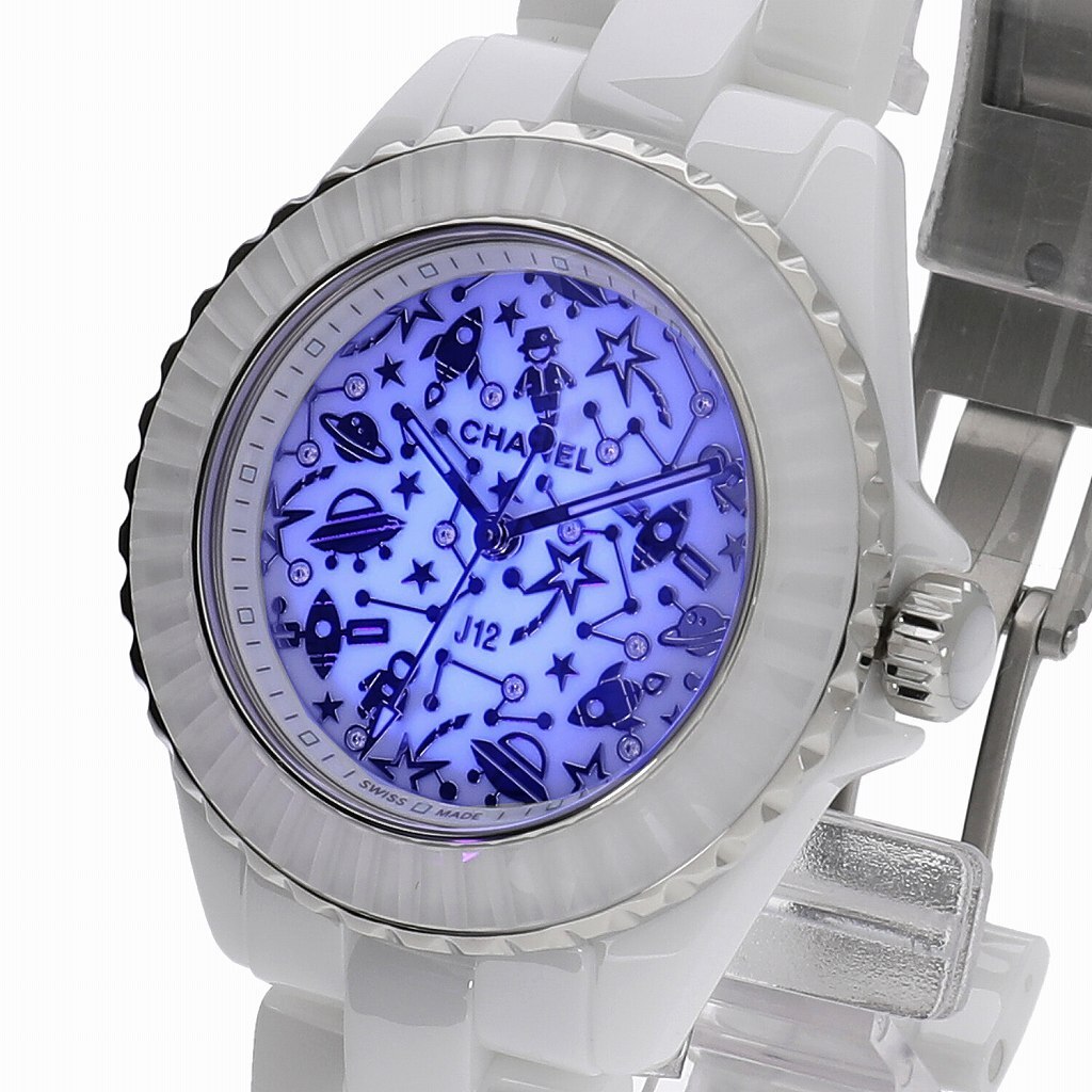 [新品]シャネル J12 コズミック 33MM ホワイト×ダイヤモンド H7990 レディース 送料無料 腕時計