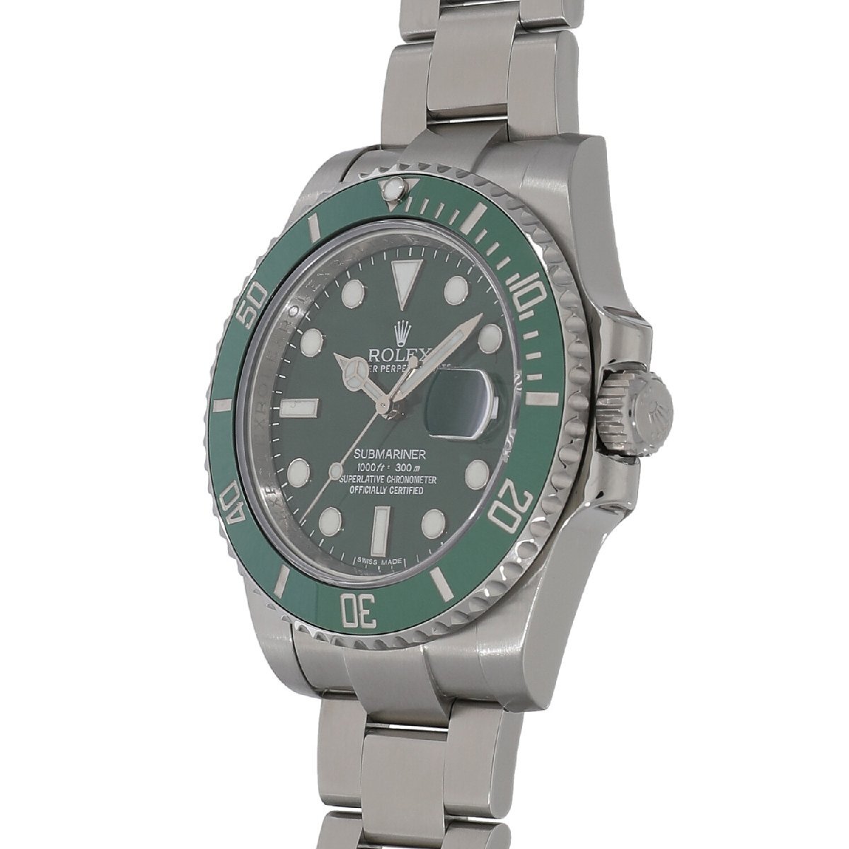 [中古]ロレックス サブマリーナー デイト 116610LV グリーン メンズ 送料無料 腕時(shí)計(jì)【PD】