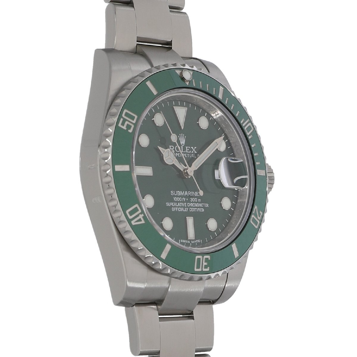 [中古]ロレックス サブマリーナー デイト 116610LV グリーン メンズ 送料無料 腕時(shí)計(jì)【PD】