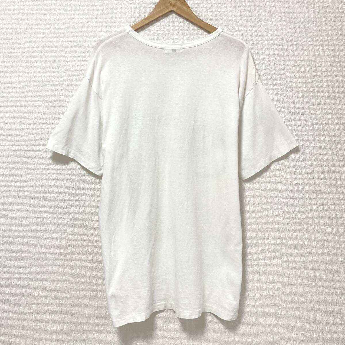 Yohji Yamamoto Pour Homme 自転車 プリント Tシャツ ホワイト 白 3サイズ ヨウジヤマモトプールオム 半袖 カットソー Tee archive 5040011_画像2