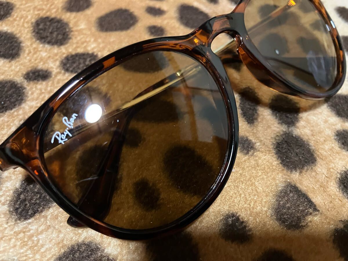 3 美品 レイバン 純正 鼈甲柄 サングラス ケース付 ライトブラウンレンズ ブラウンフレーム Ray Ban レディース メンズ 女性 男性 べっ甲