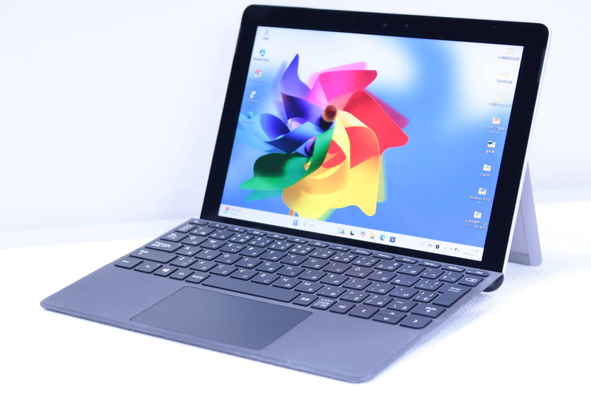 1円～ キーボード付屬 Windows11 薄型コンパクト Microsoft Surface Go Pentium Gold 4415Y 8G SSD128G 10.1インチPixelSense 顔認証