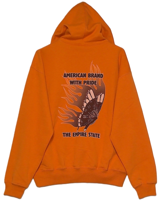 即決■★Schott ショット★■HOODED SWEAT FIRE BUTTERFLY:SIZE=M